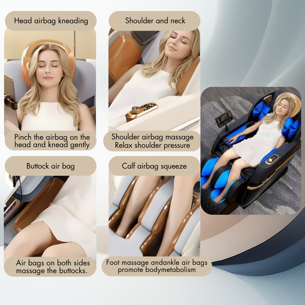 Advanced 4D AI Massage Chair – Zero Gravity Full-Body Relief & Smart Therapy