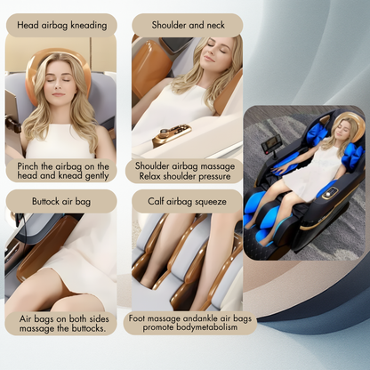 Advanced 4D AI Massage Chair – Zero Gravity Full-Body Relief & Smart Therapy