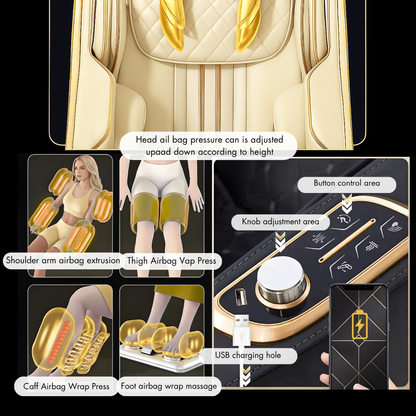 Advanced 4D AI Massage Chair – Zero Gravity Full-Body Relief & Smart Therapy