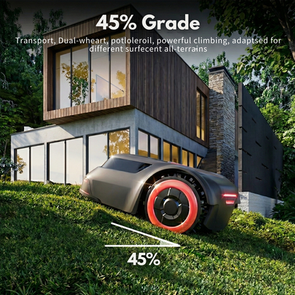 Advanced Robotic Lawn Mower — Redkey (500/1000m2) | Slope Mastery, Fully AI Automated Cutting, Smart App Control & Effortless Lawn Perfection
