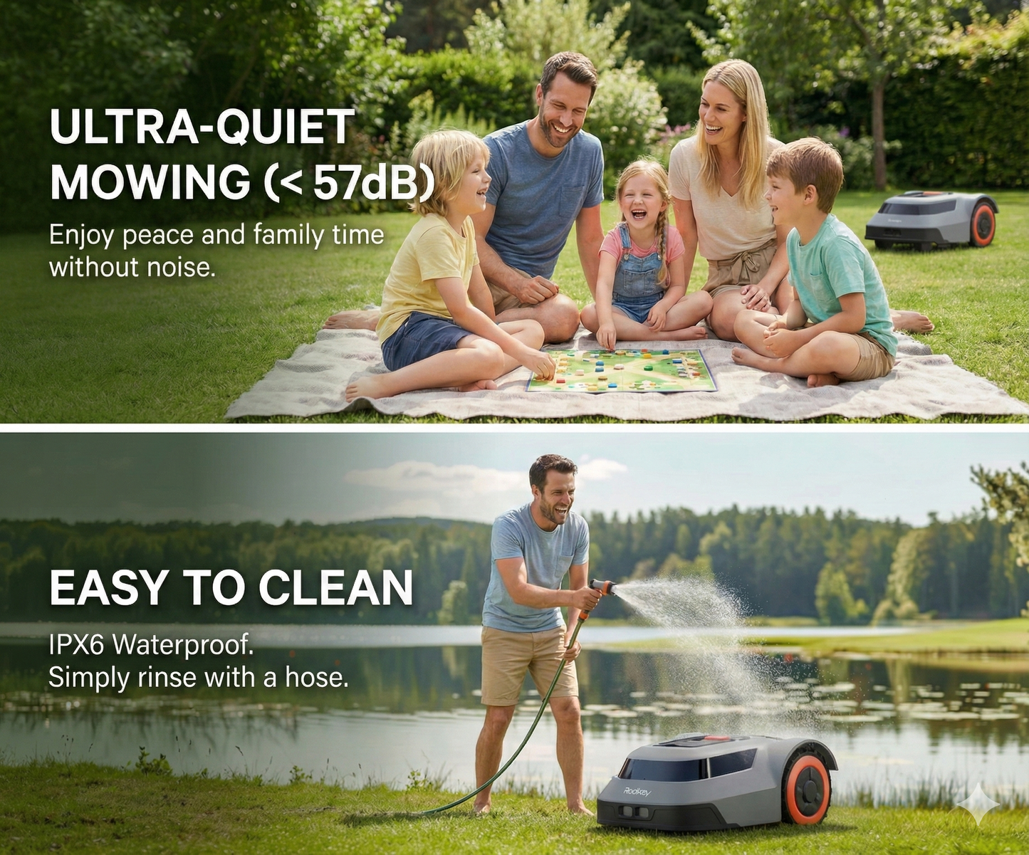 Advanced Robotic Lawn Mower — Redkey (500/1000m2) | Slope Mastery, Fully AI Automated Cutting, Smart App Control & Effortless Lawn Perfection